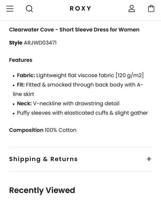 ROXY COVE DRESS ☀️ - Picture 5 of 9